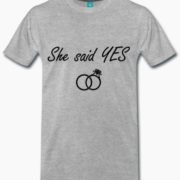 T-shirt gris EVG She said YES